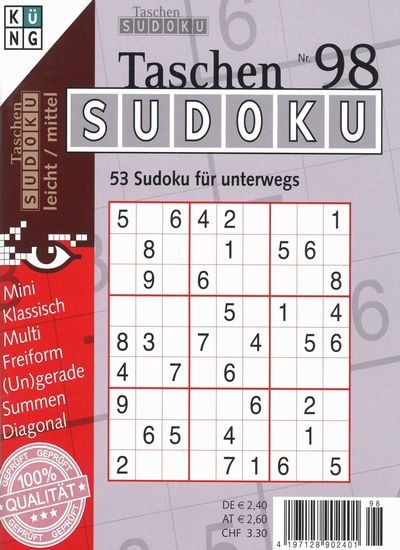TASCHEN-SUDOKU 98/2018