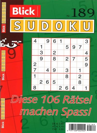 BLICK SUDOKU 189/2021
