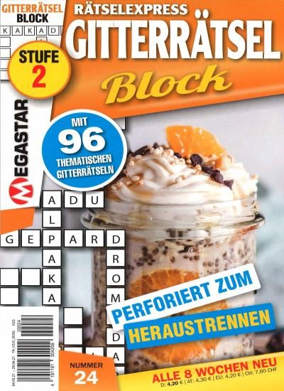RÄTSELEXPRESS GITTERRÄTSEL BLOCK 24/2021