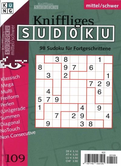 KNIFFLIGES SUDOKU 109/2022
