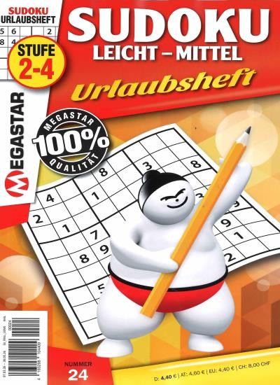 MEGASTAR SUDOKU LEICHT-MITTEL 24/2026