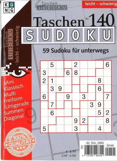TASCHEN-SUDOKU 140/2025