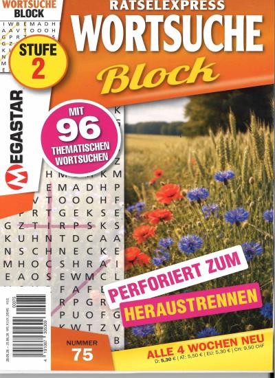WORTSUCHE BLOCK 75/2026