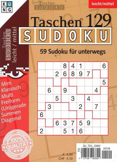 TASCHEN-SUDOKU 129/2023