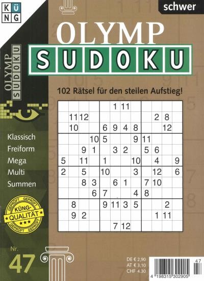 OLYMP SUDOKU 47/2020