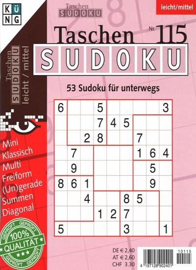 TASCHEN-SUDOKU 115/2021