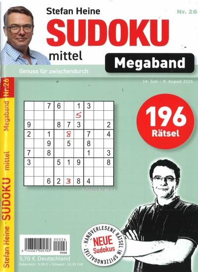 SUDOKU MITTEL MEGABAND 26/2025