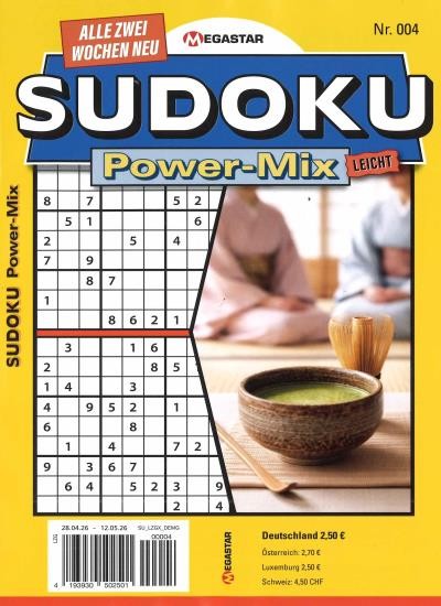 SUDOKU POWER MIX LEICHT 4/2026