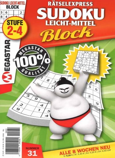 SUDOKU BLOCK LEICHT-MITTEL Abo