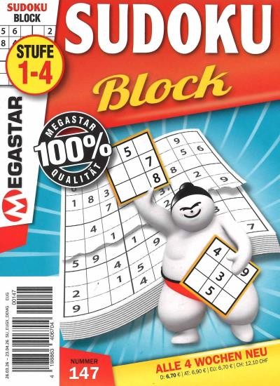 MEGASTAR SUDOKU BLOCK 147/2026
