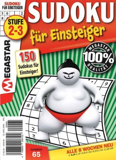 150 SUDOKU FÜR EINSTEIGER 65/2026