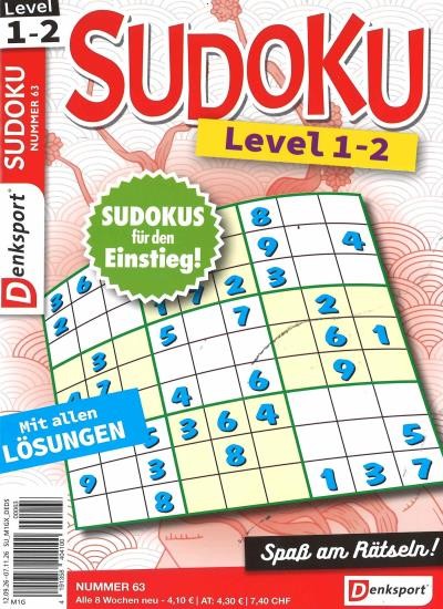 SUDOKU LEVEL 1-2 63/2026