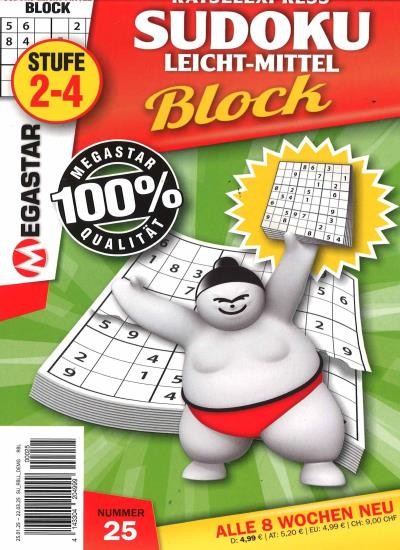 SUDOKU BLOCK LEICHT-MITTEL Abo
