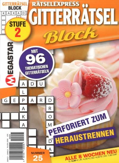 RÄTSELEXPRESS GITTERRÄTSEL BLOCK 25/2021