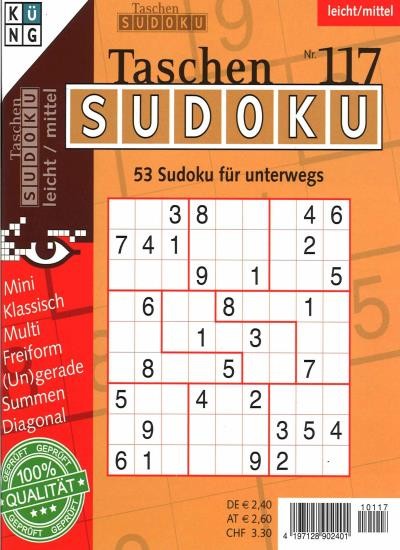 TASCHEN-SUDOKU 117/2021