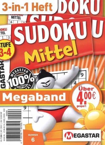 SUDOKU MITTEL MEGABAND 3 in 1 6/2026