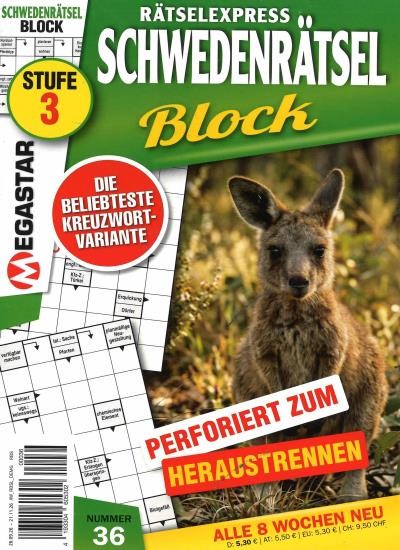 SCHWEDENRÄTSEL BLOCK 36/2026