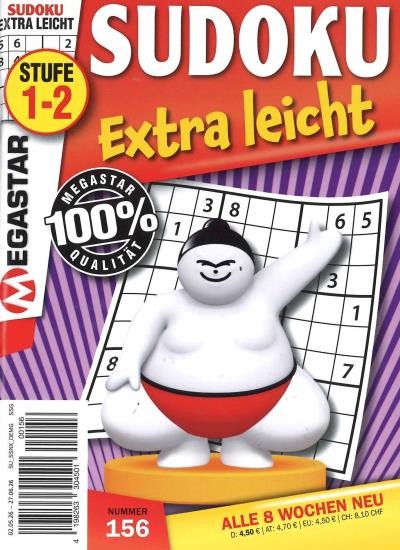 SUDOKU EXTRA LEICHT 156/2026