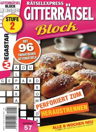 RÄTSELEXPRESS GITTERRÄTSEL BLOCK 57/2026