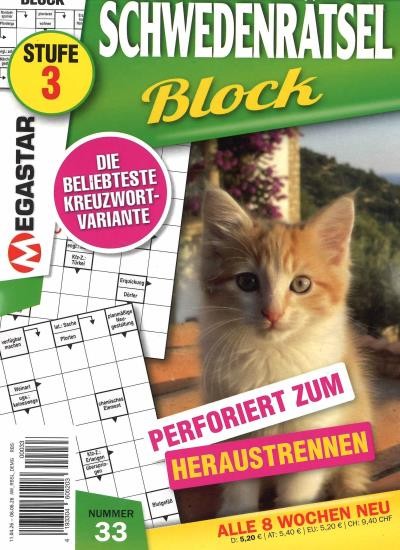 SCHWEDENRÄTSEL BLOCK 33/2026