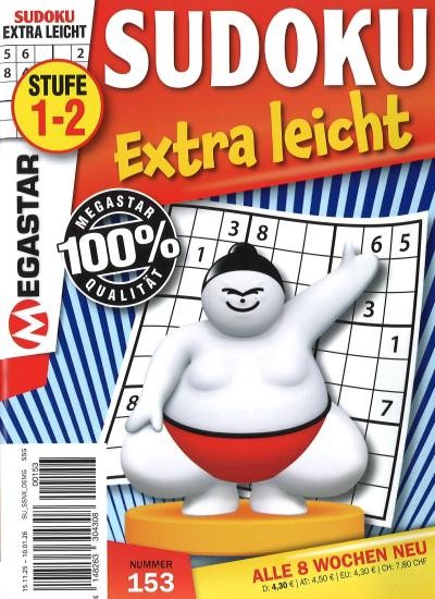 SUDOKU EXTRA LEICHT 153/2025