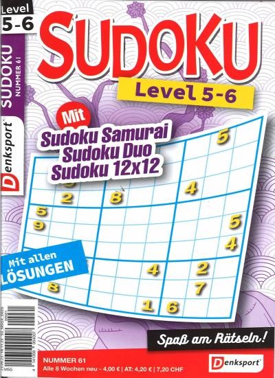 SUDOKU LEVEL 5-6 61/2023