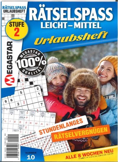 MEGASTAR RÄTSELSPASS LEICHT-MITTEL Abo