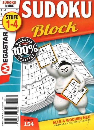 MEGASTAR SUDOKU BLOCK 154/2026