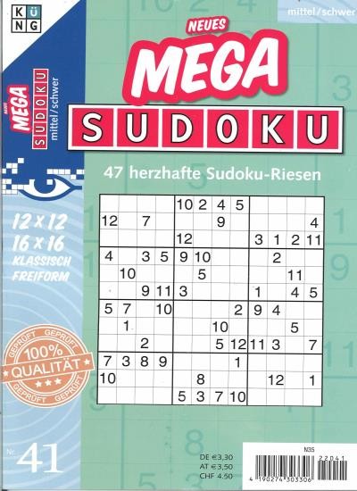 NEUES MEGA SUDOKU 41/2022