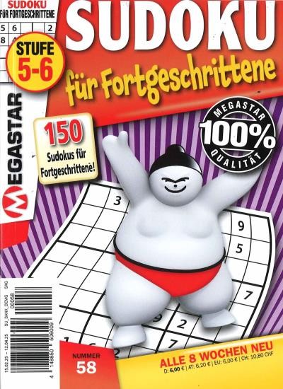 150 SUDOKU FÜR FORTGESCHRITTENE Abo