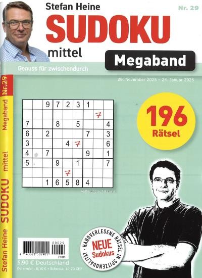 SUDOKU MITTEL MEGABAND 29/2025
