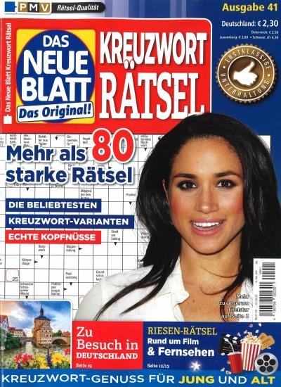 DAS NEUE BLATT KREUZWORT RÄTSEL 41/2025