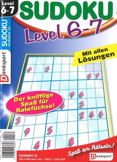 SUDOKU LEVEL 6-7 30/2020