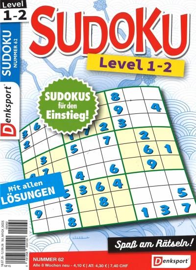 SUDOKU LEVEL 1-2 62/2026