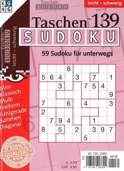 TASCHEN-SUDOKU 139/2025
