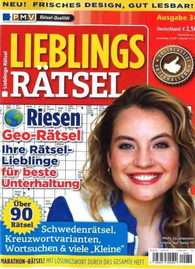 LIEBLINGS RÄTSEL 34/2025