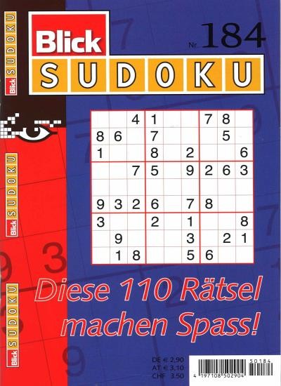 BLICK SUDOKU 184/2021
