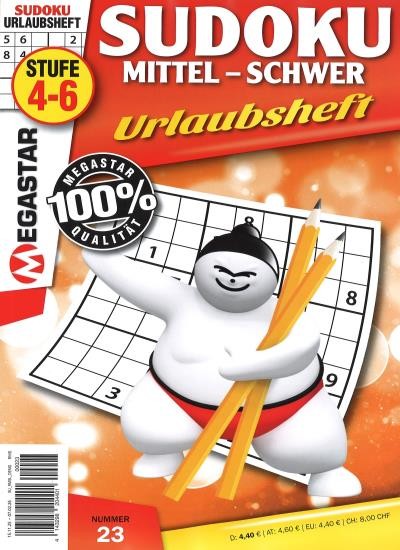 MEGASTAR SUDOKU MITTEL-SCHWER 23/2025