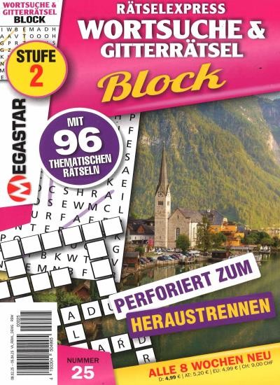 WORTSUCHE & GITTERRÄTSEL BLOCK Abo