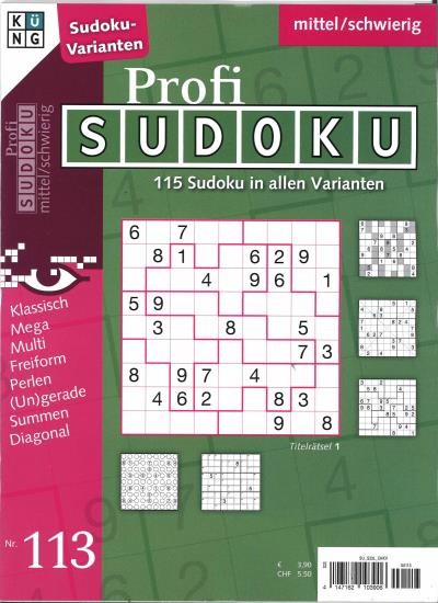 PROFI SUDOKU 113/2023