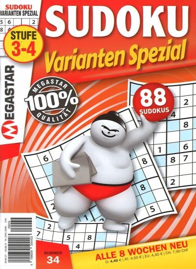 SUDOKU VARIANTEN SPEZIAL 34/2021