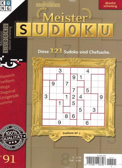 MEISTER SUDOKU 91/2023