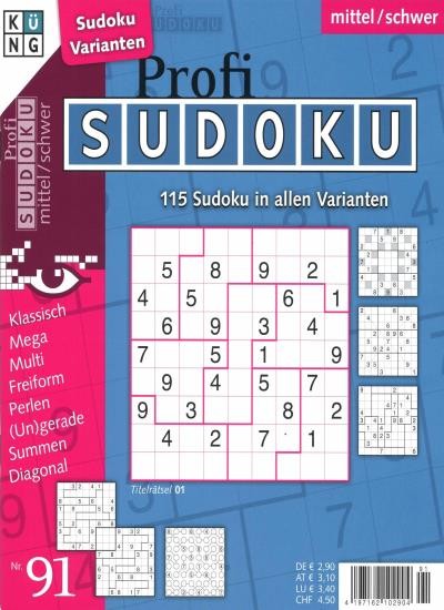 PROFI SUDOKU 91/2019