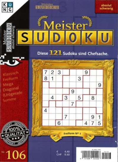 MEISTER SUDOKU Abo