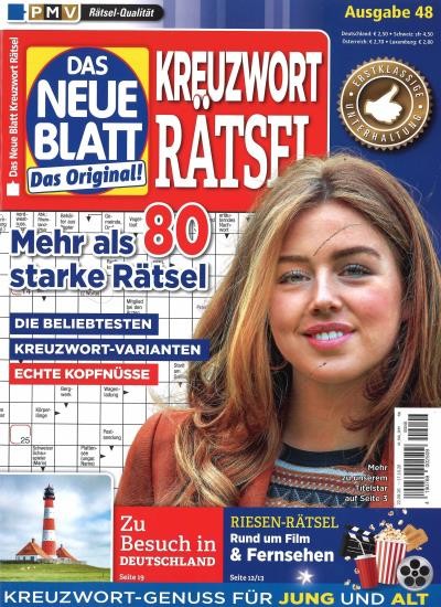 DAS NEUE BLATT KREUZWORT RÄTSEL 48/2026