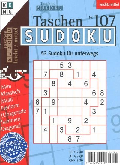TASCHEN-SUDOKU 107/2020