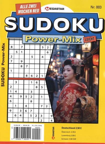 SUDOKU POWER MIX LEICHT 3/2026