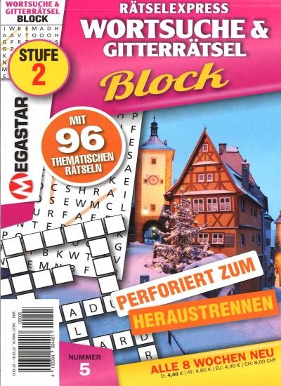 WORTSUCHE & GITTERRÄTSEL BLOCK 5/2022