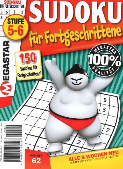 150 SUDOKU FÜR FORTGESCHRITTENE 62/2025