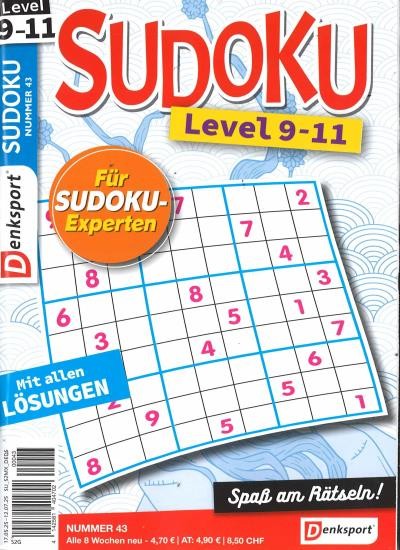 SUDOKU LEVEL 9-11 43/2025
